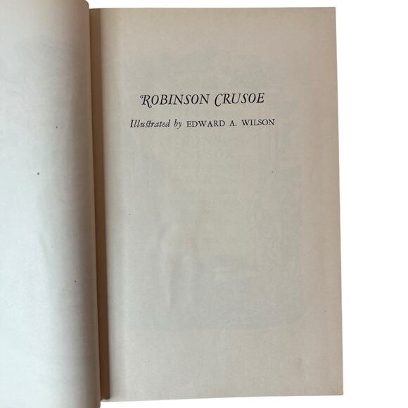 Antique 1930 "Robinson Crusoe" by Daniel Defoe Heritage Press Edition HC Book - Picture 14 of 16
